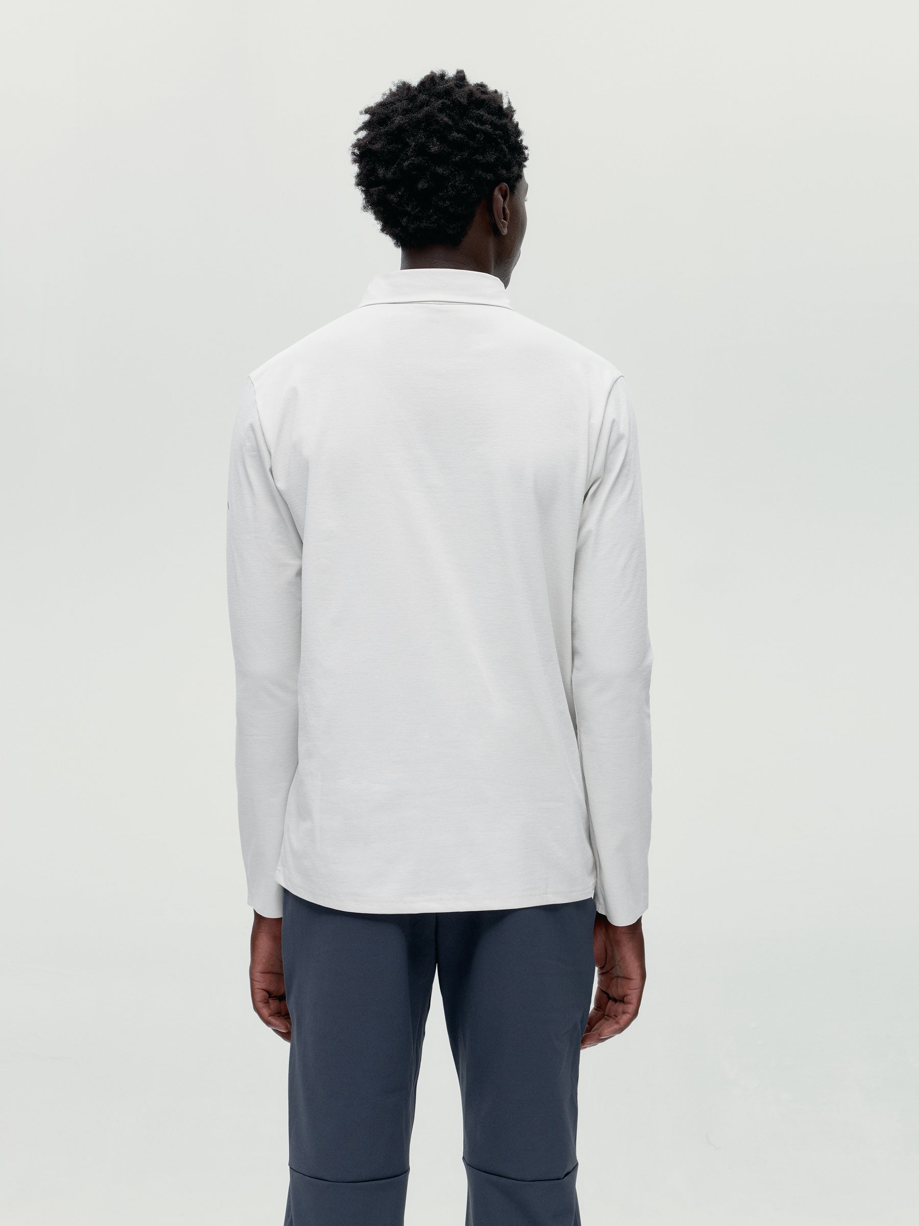 Polo-T-Shirt Maroni Weiß Kreide