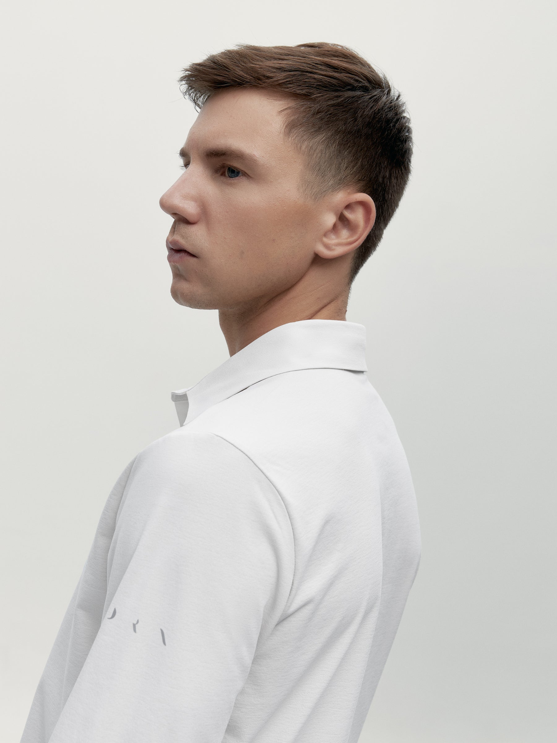 Maroni Polo T-Shirt in White Chalk