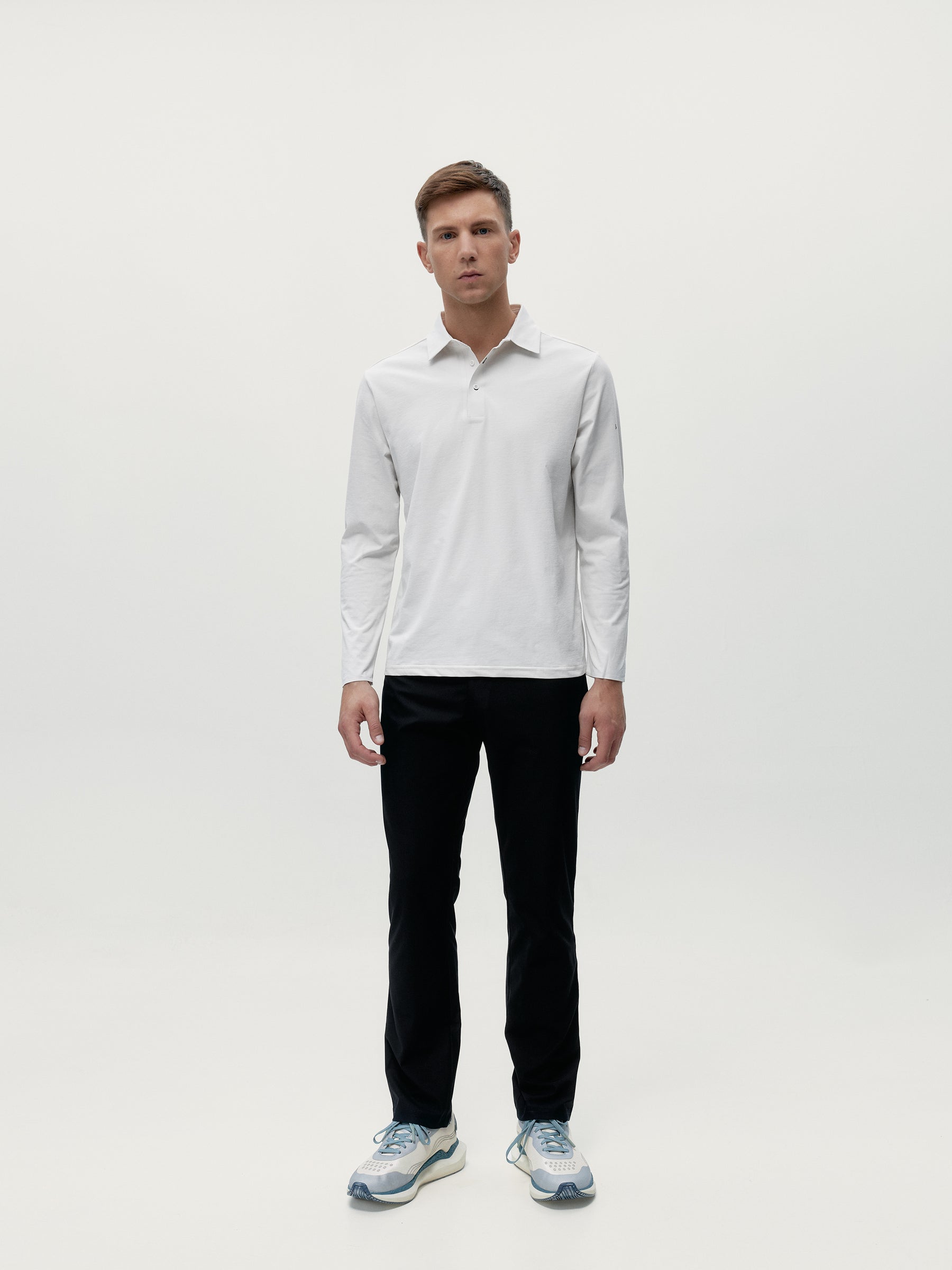 Maroni Polo T-Shirt in White Chalk