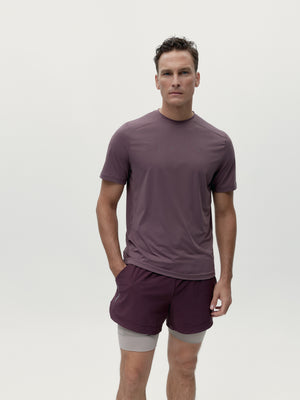 Mashu Short in Dark Cherry/Grain