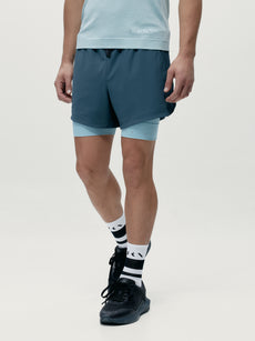 Mashu Short in Stormy Grey/Blue Chalk