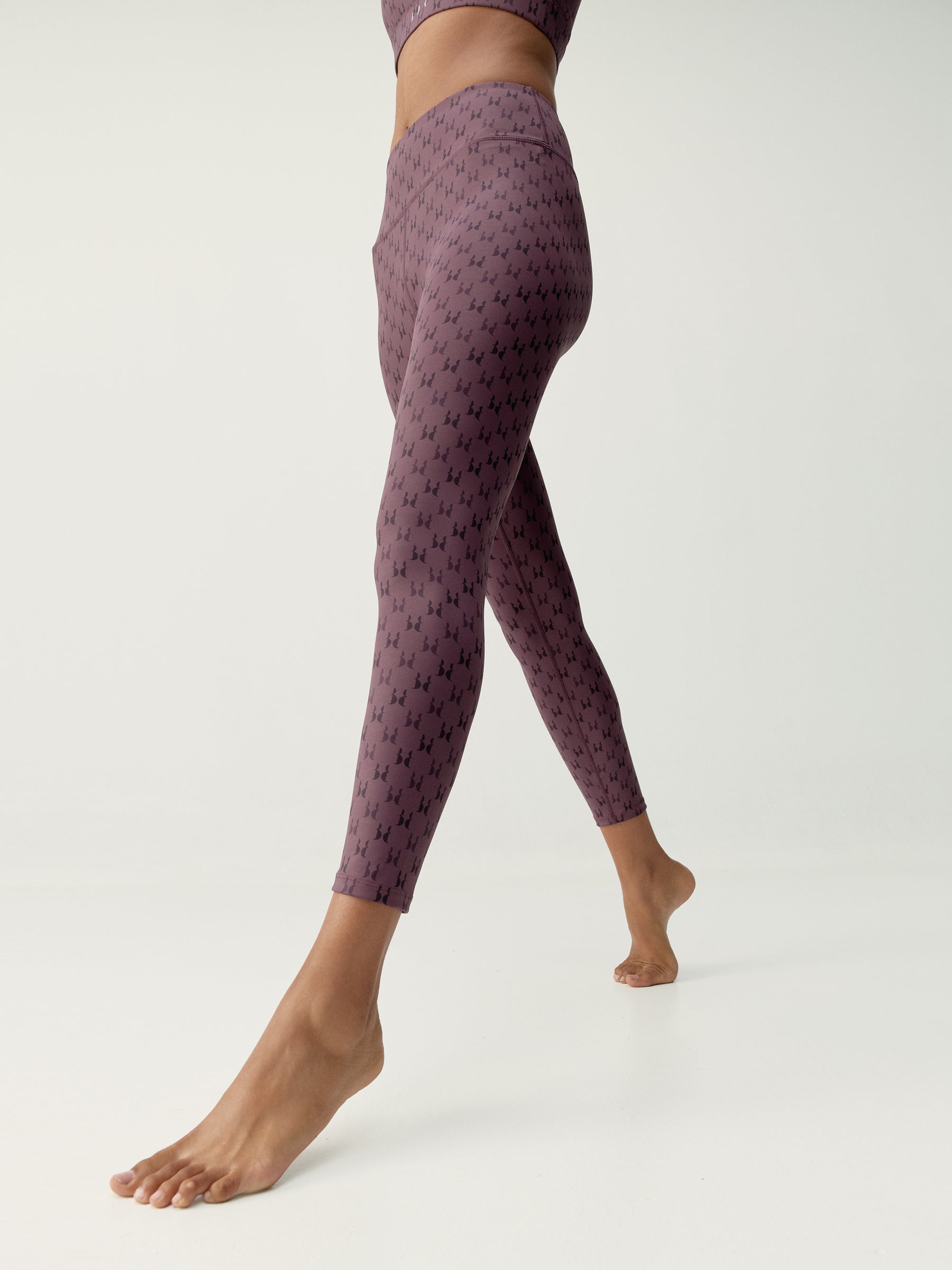 Legging Monogram Dark Cherry