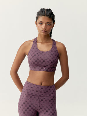 Monogram Top in Dark Cherry