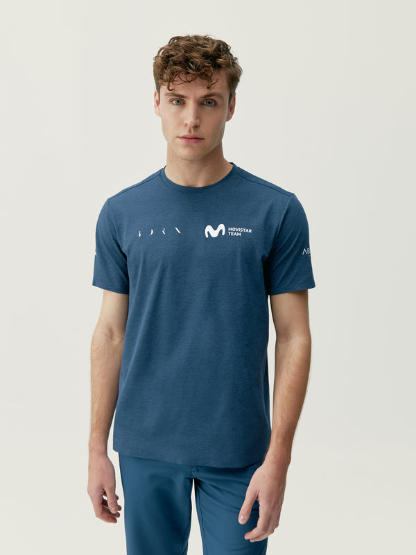 Movistar Men's T-Shirt in Sea Blue