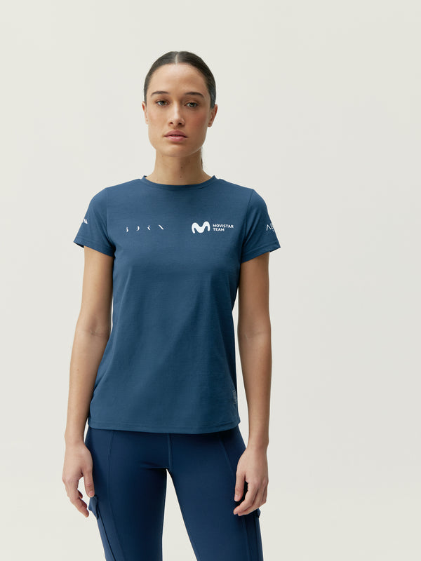 Movistar Women's T-Shirt in Sea Blue