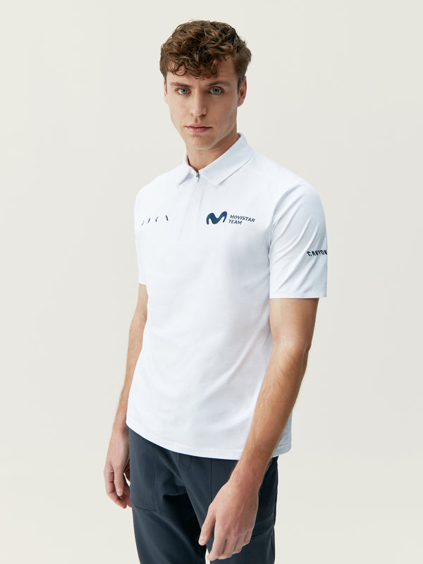Men's Movistar Polo Shirt in White