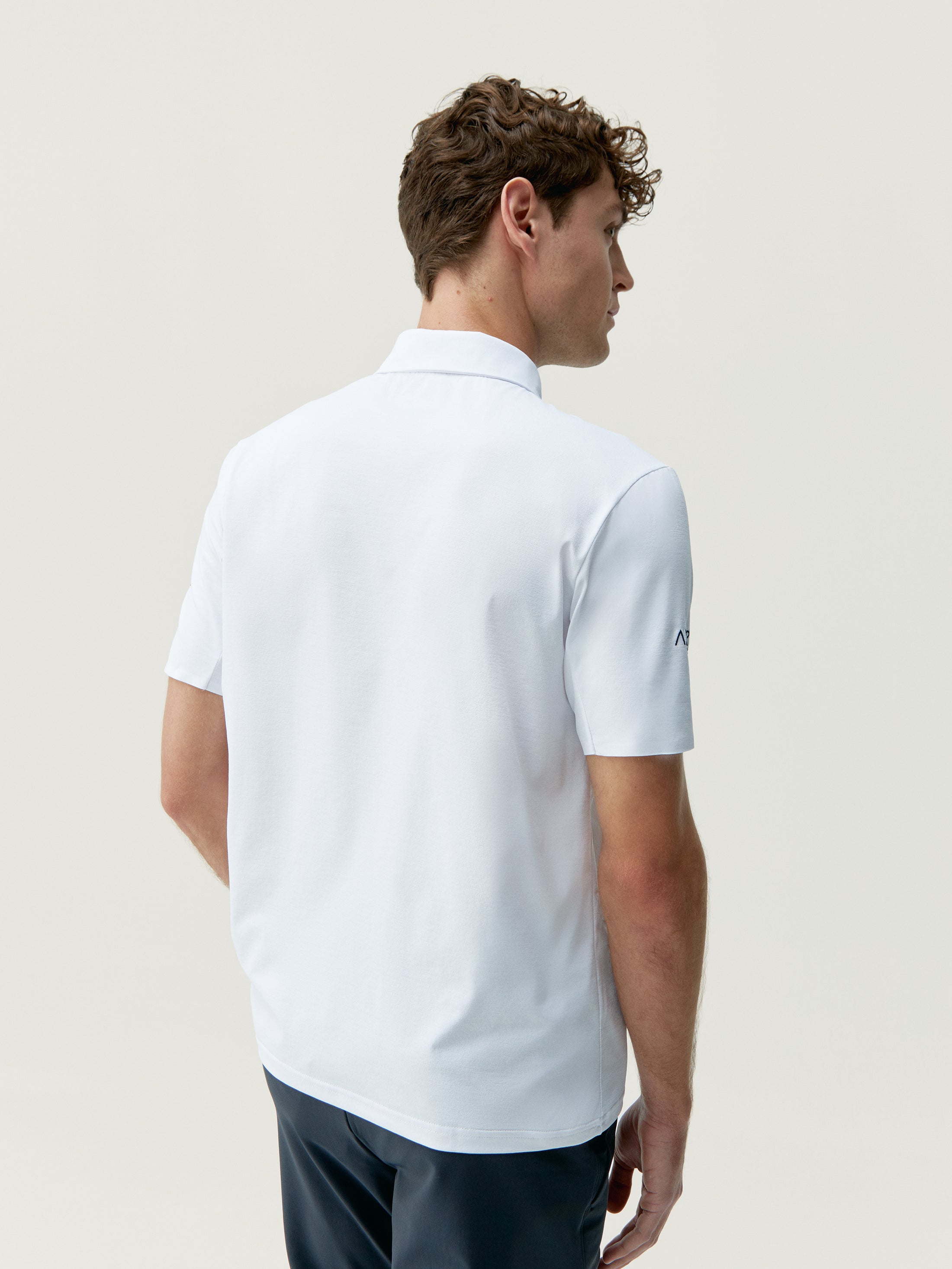 Men's Movistar Polo Shirt in White