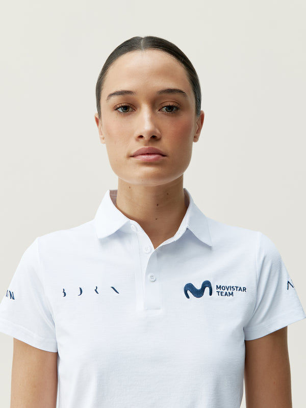 Movistar Women's Polo Shirt in White