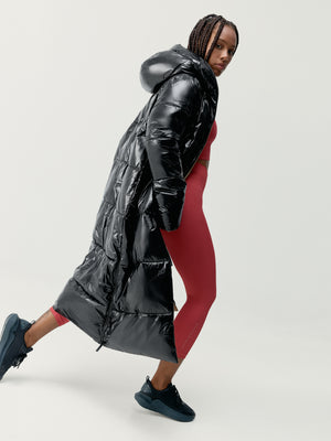 Naidine Coat in Black/Stick