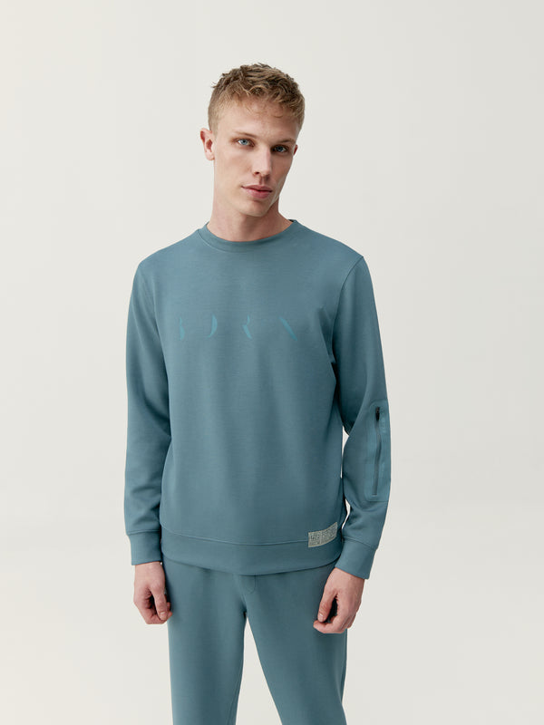 Ness Sweatshirt in Grey Green