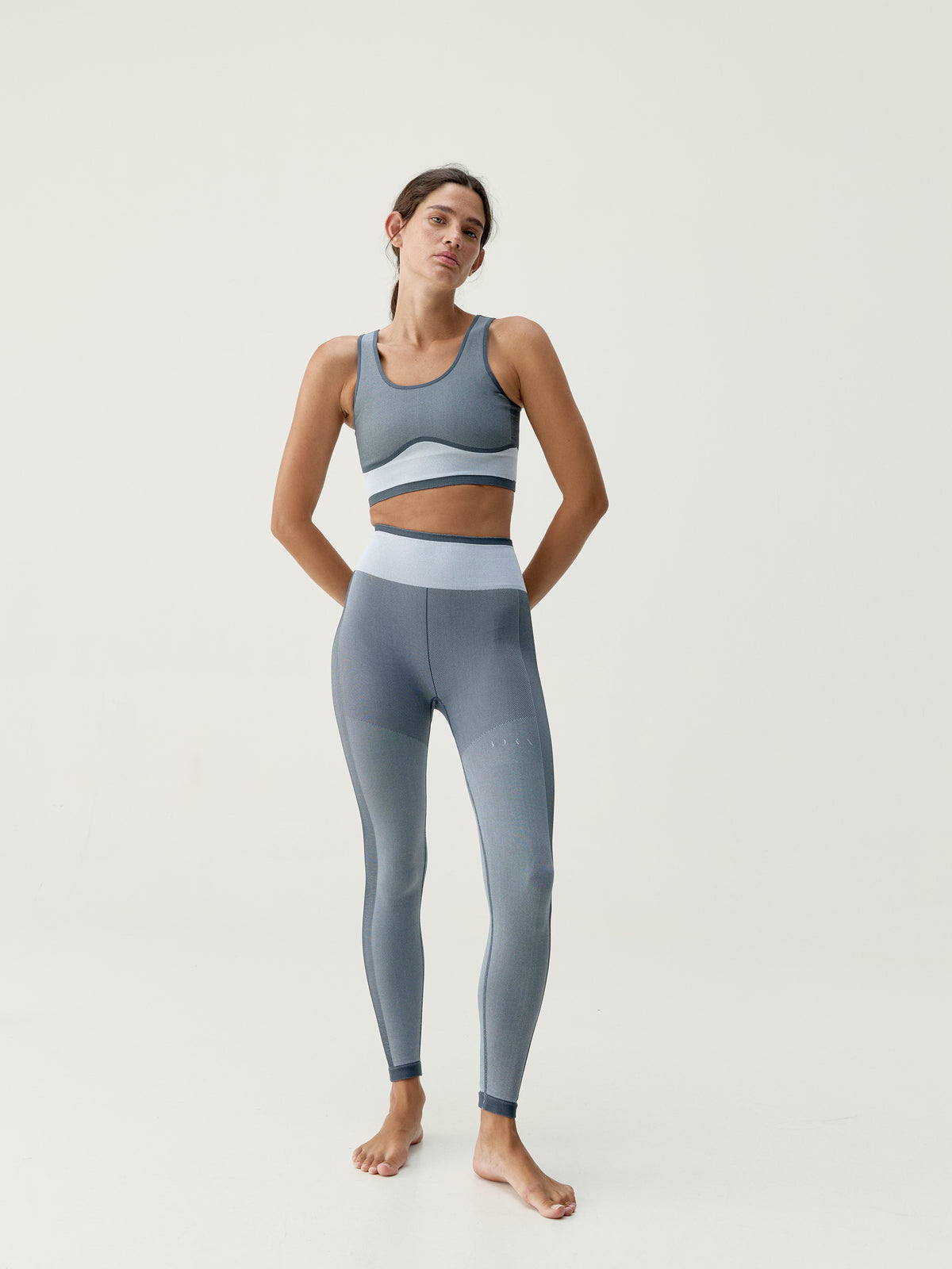 Legging Oasis Blue Ebony/White