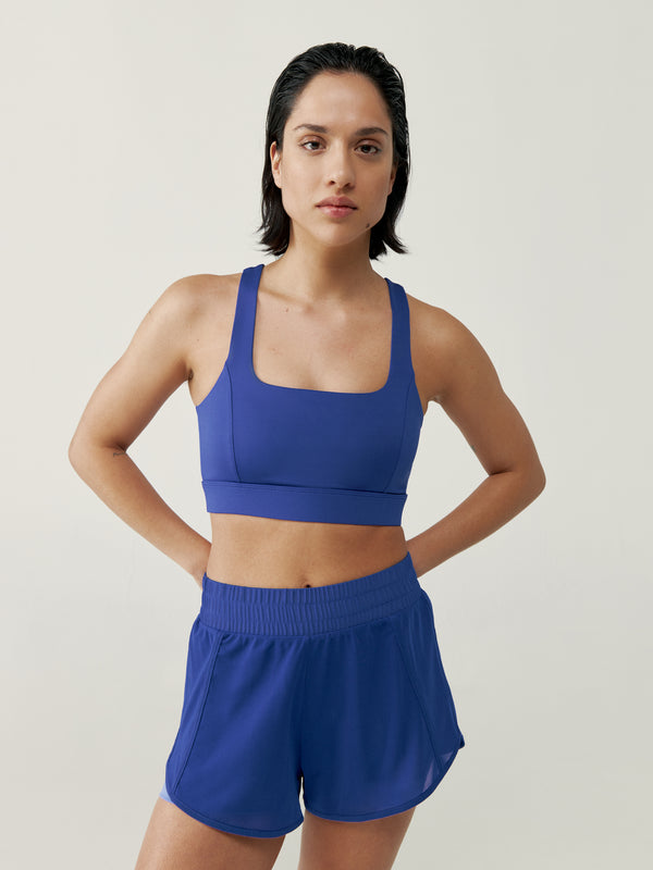Padma 2.0 Shorts in Azure/Deep Lavender