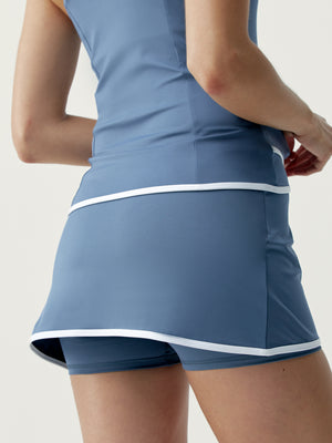 Smash Skirt in Bluestone/White