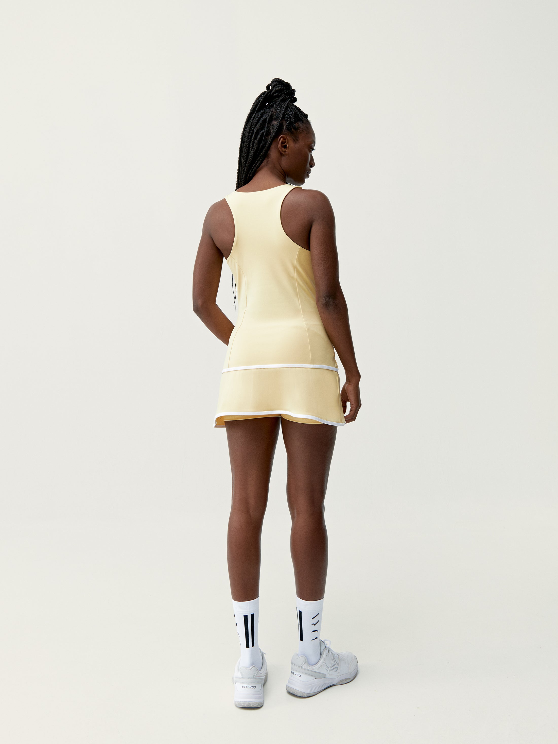 Smash Skirt in Yellow Soft/White