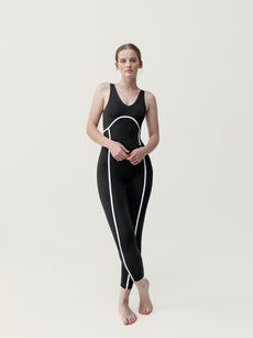 Talia 2.0 Jumpsuit in Black/Off White