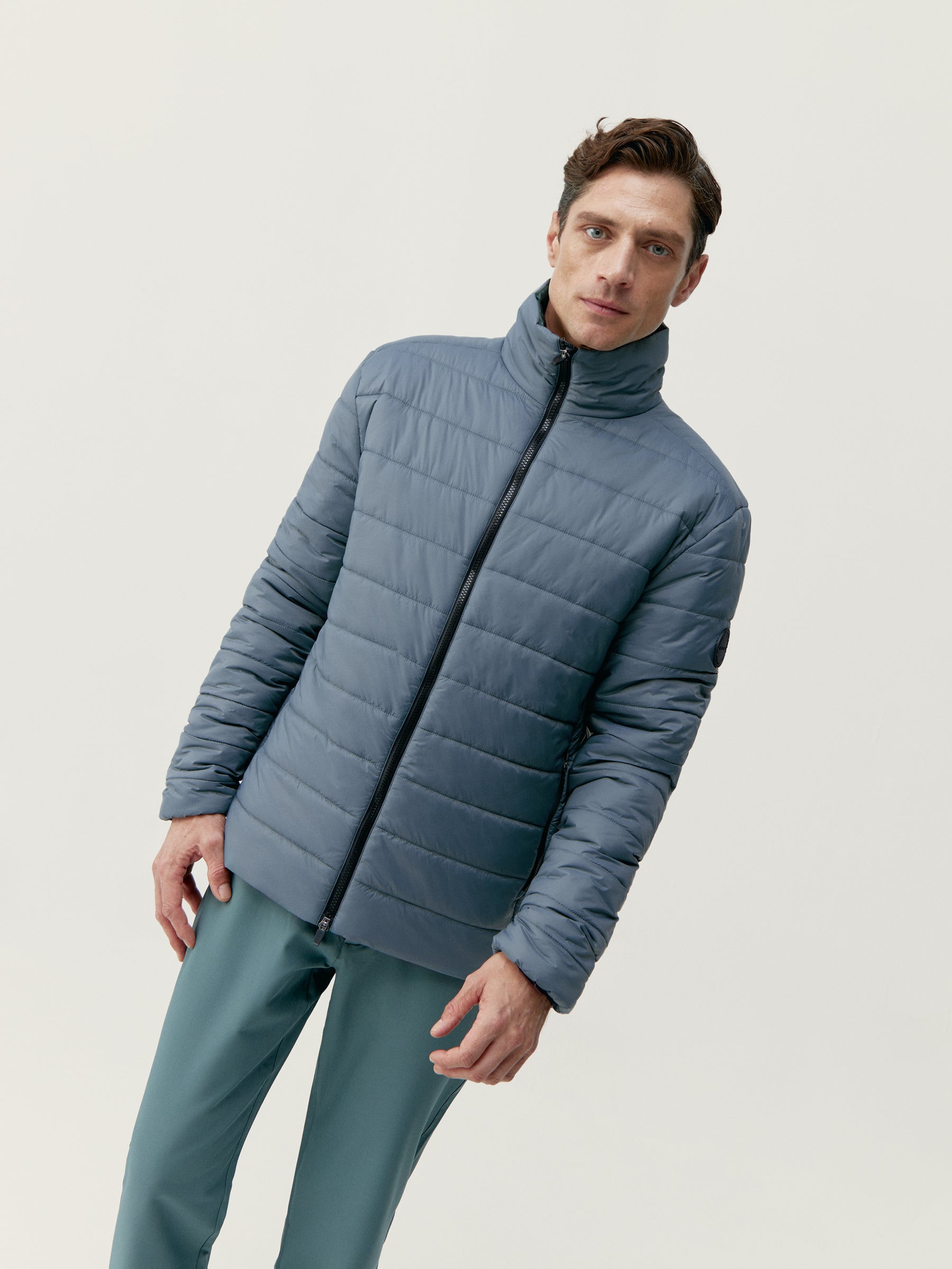 Thames Jacket in Road Gray/Grey Green