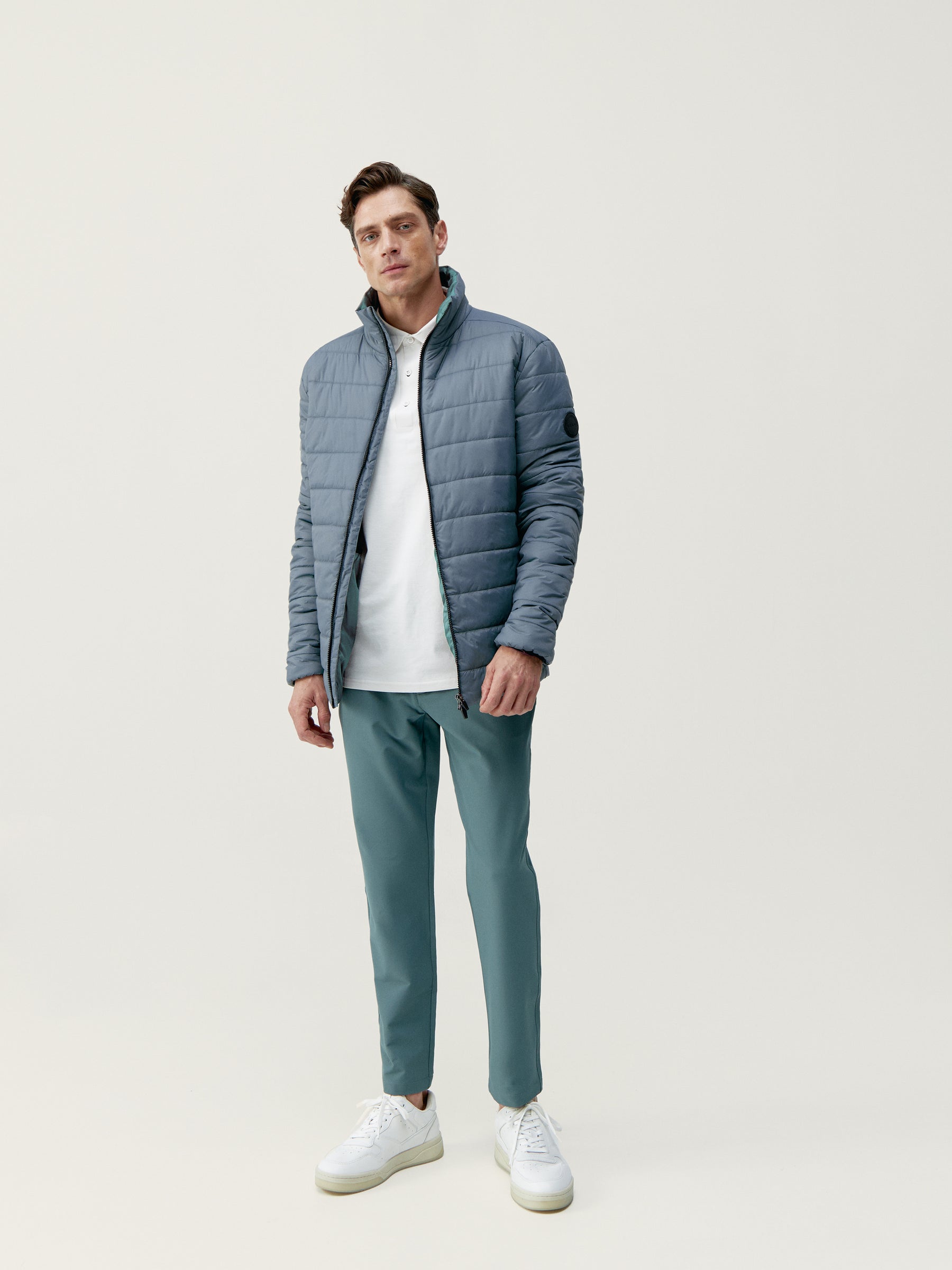 Thames Jacket in Road Gray/Grey Green