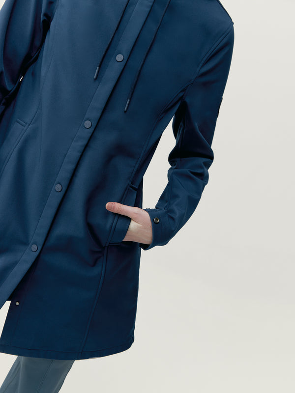 Trench Jacket in Sailor Blue