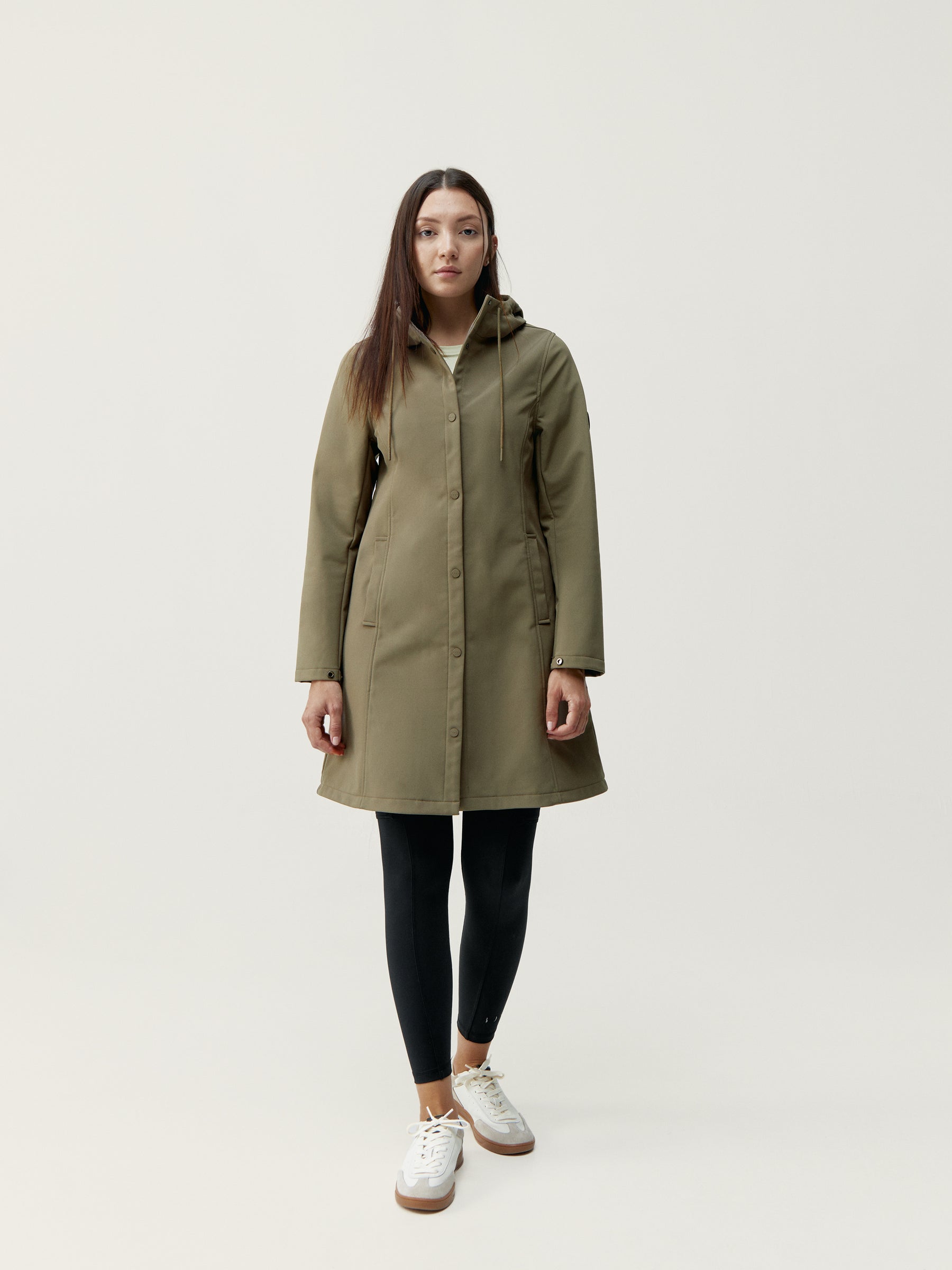 Trench Jacket in Walnut