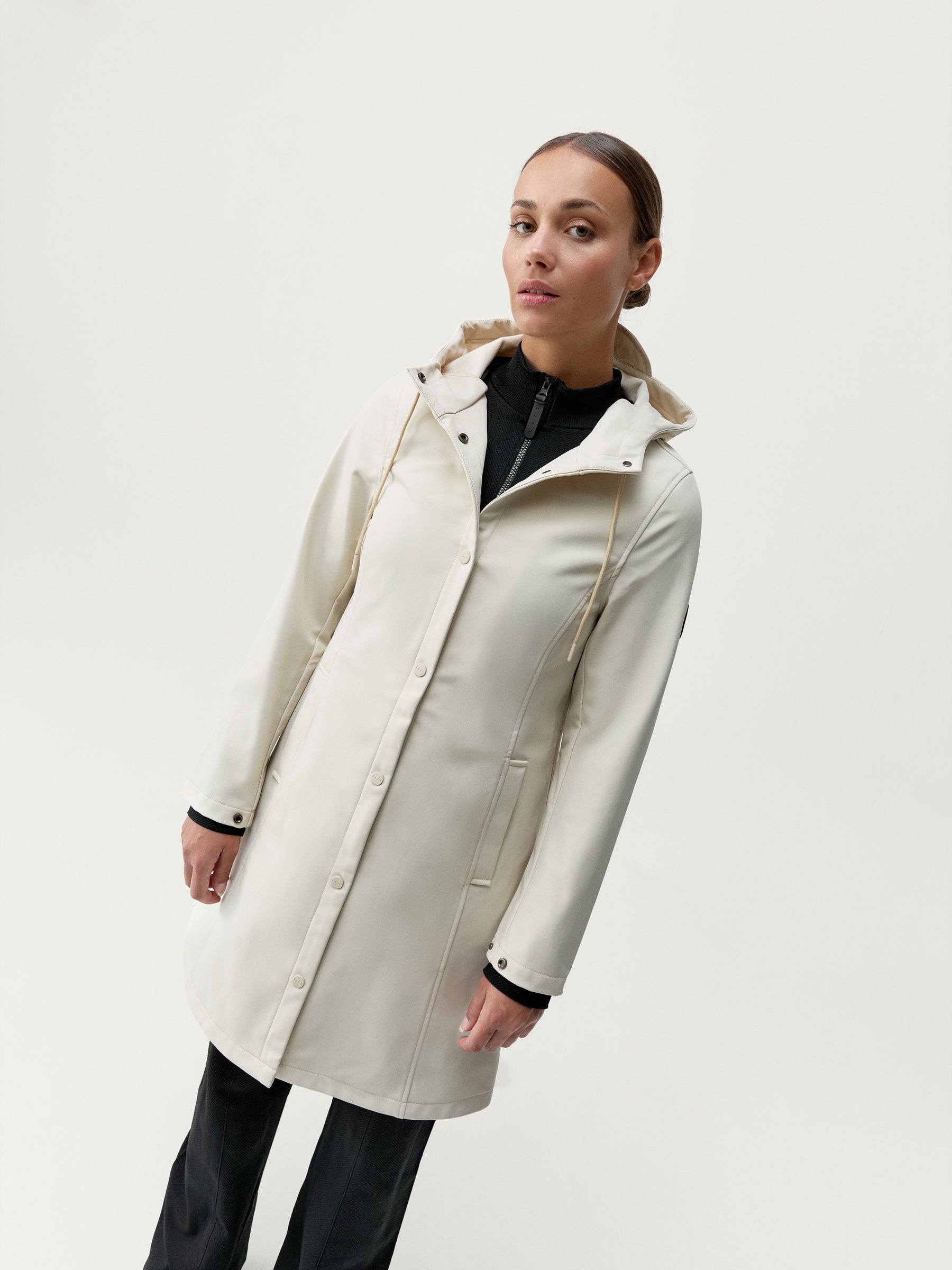 Jacket Trench Winter Ecru