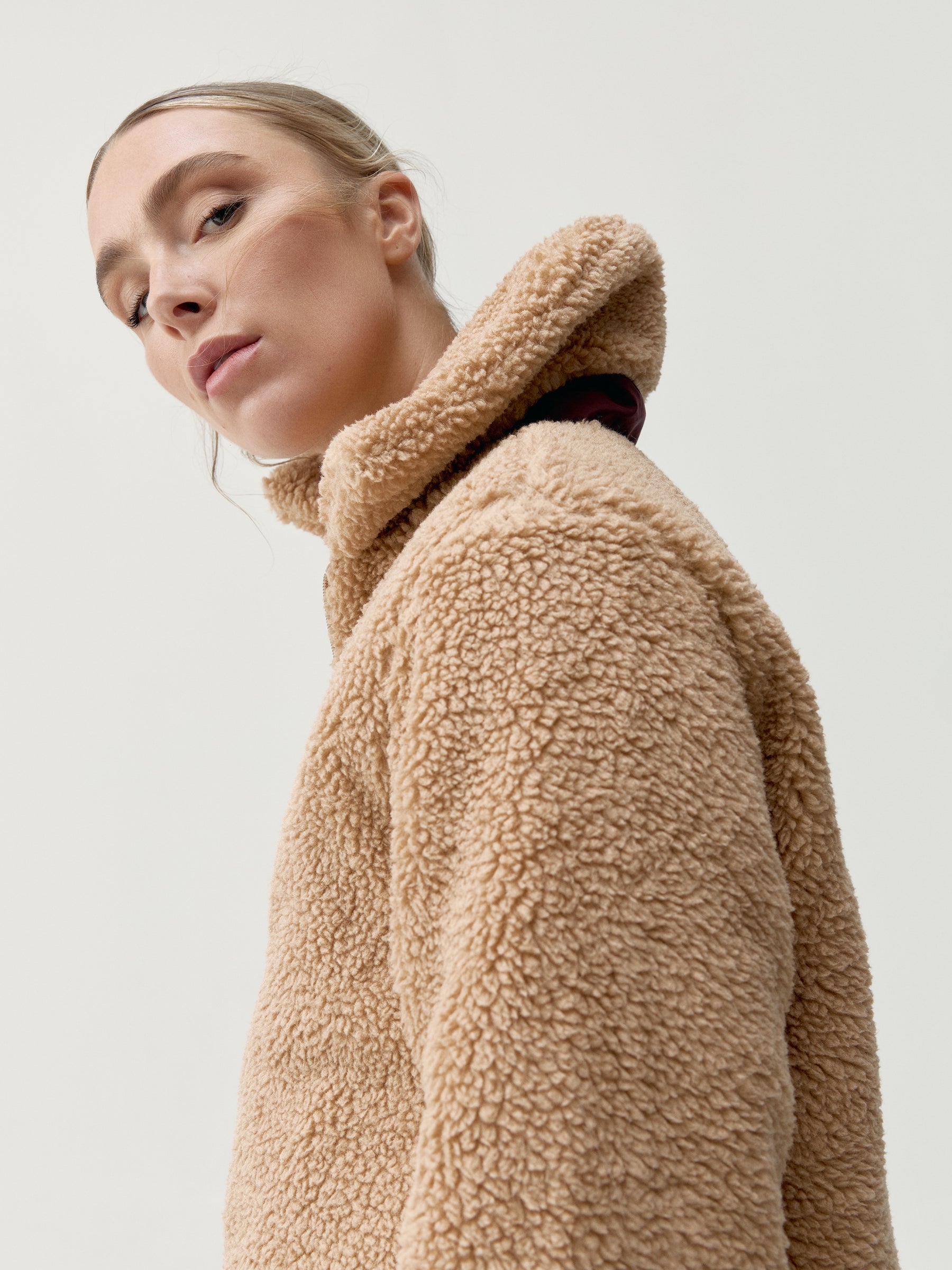 Jacket Umiko Dark Cherry/Camel