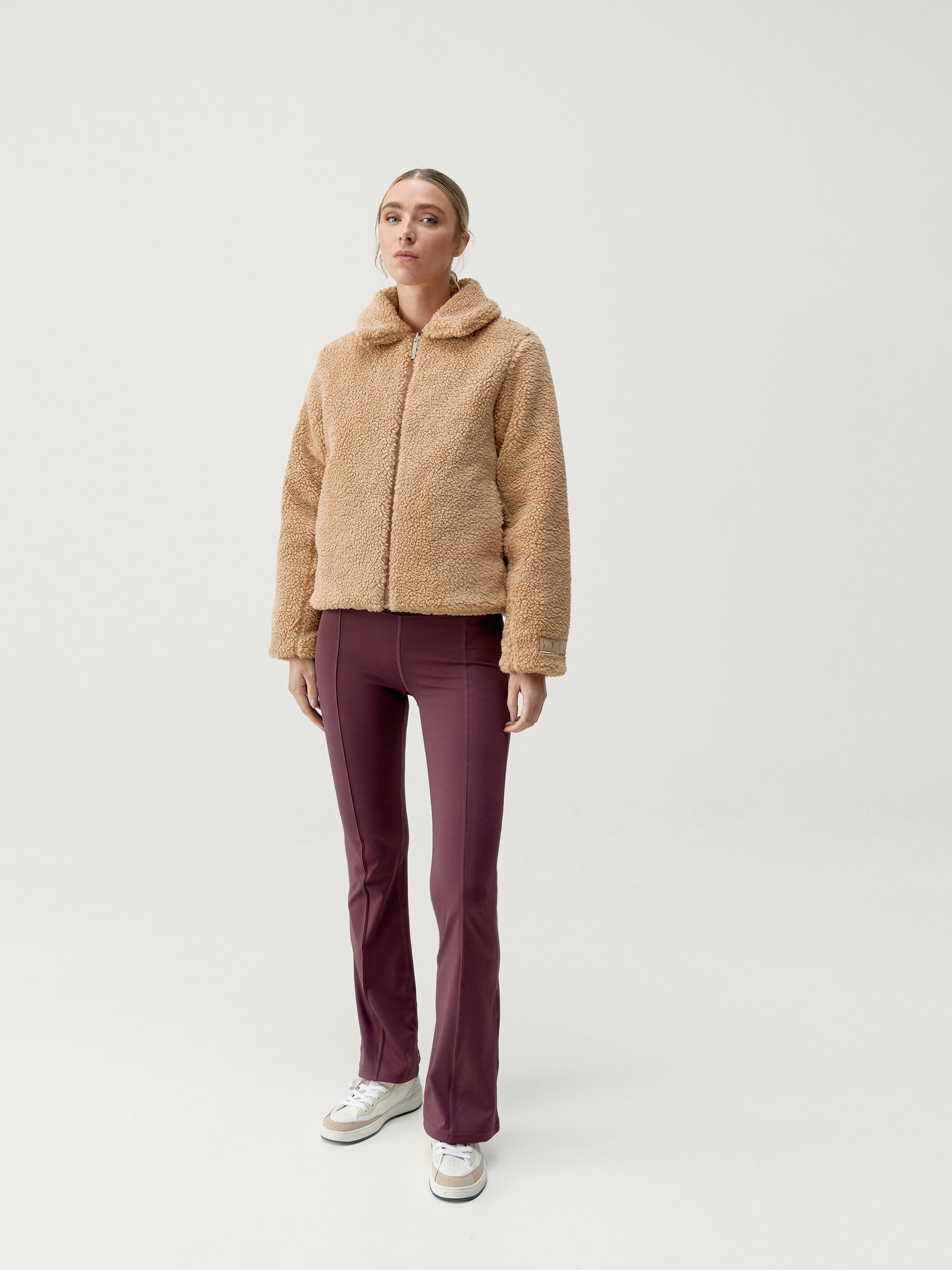 Jacket Umiko Dark Cherry/Camel