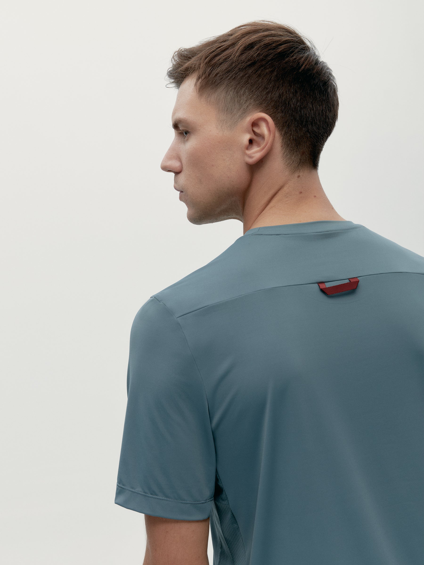 Volta T-Shirt in Grey Green