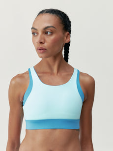 Xenia Top in Wave/Celadon Blue