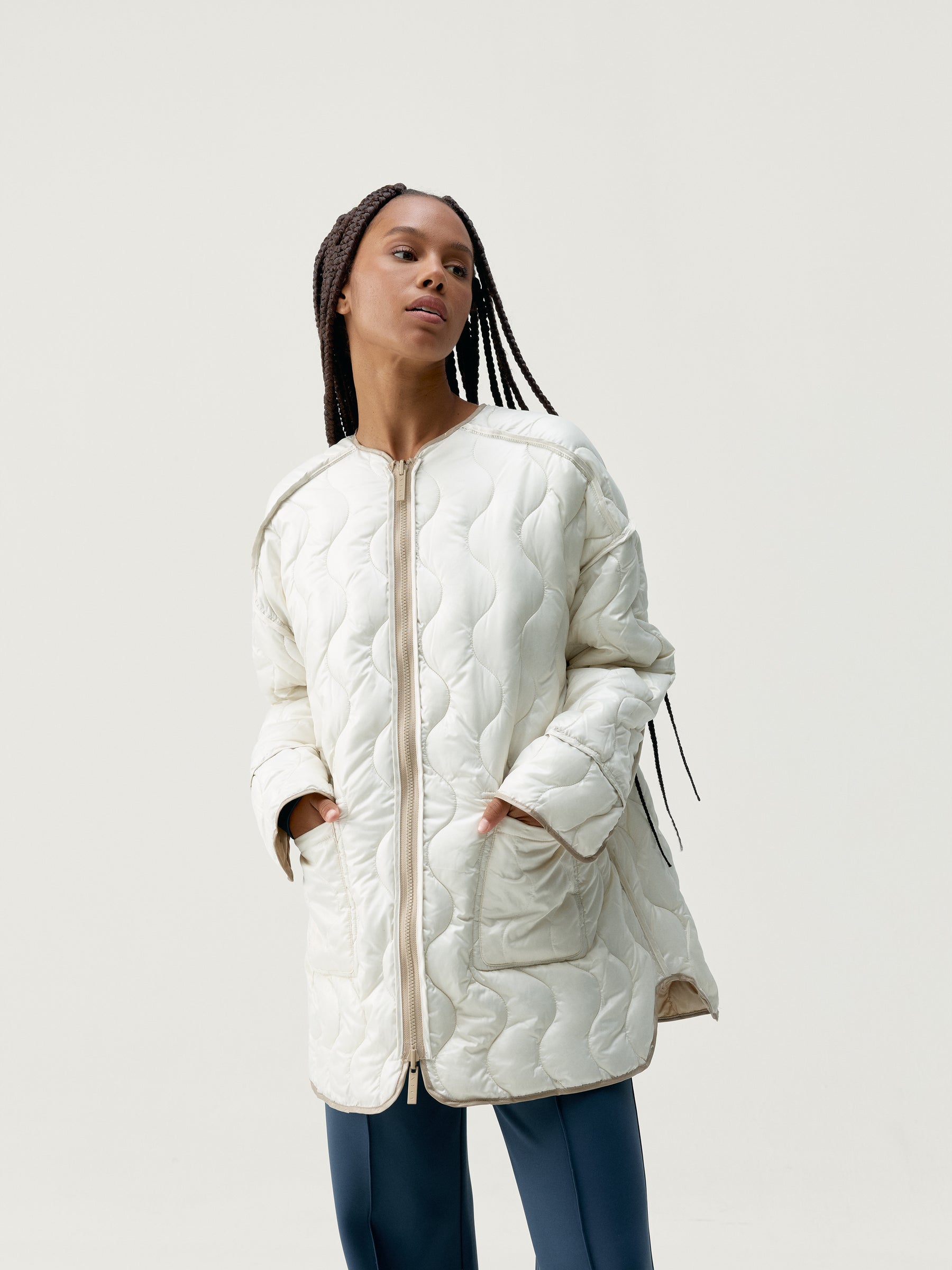 Yasu Jacket in Stick/Winter Ecru