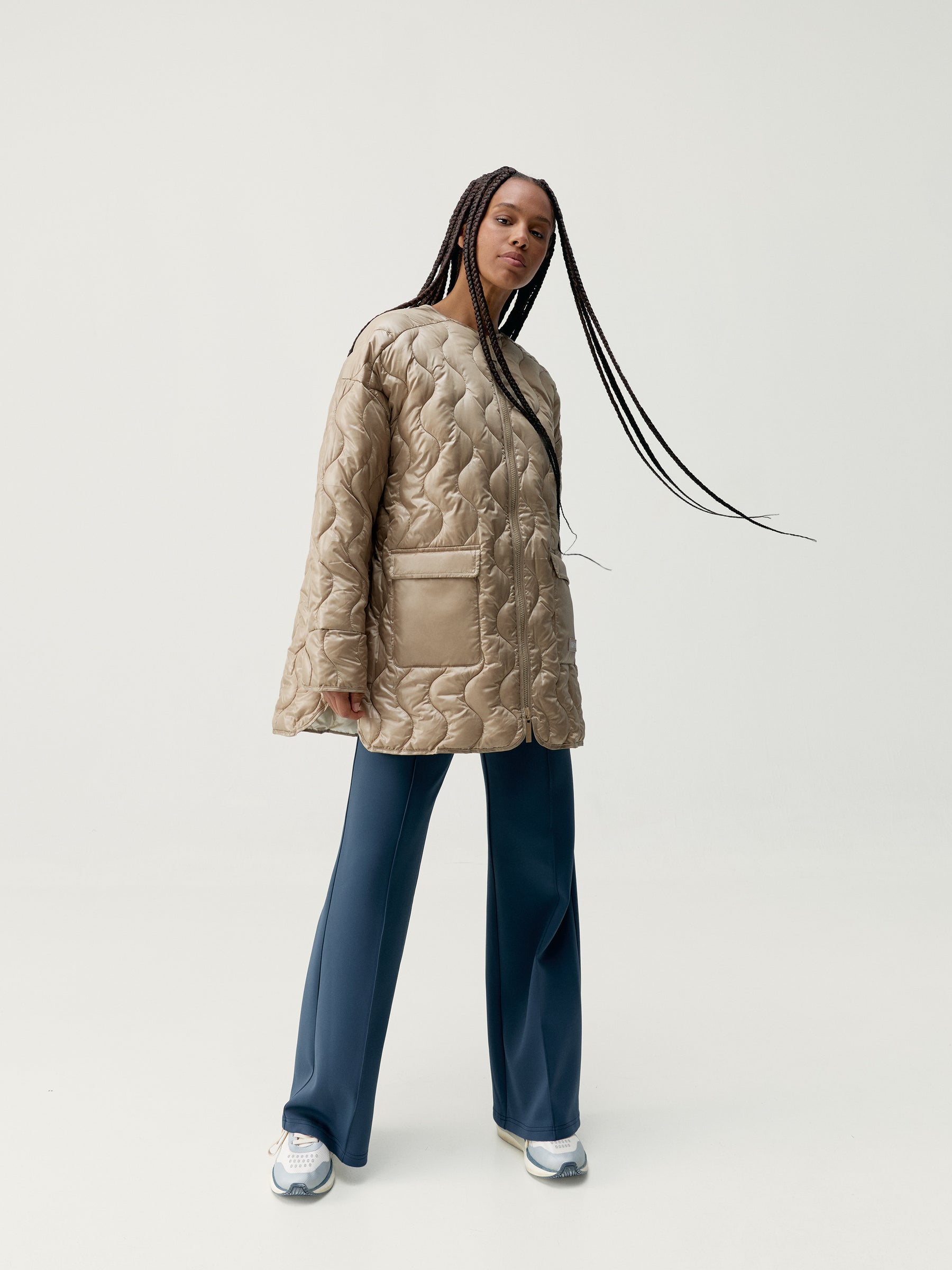 Yasu Jacket in Stick/Winter Ecru