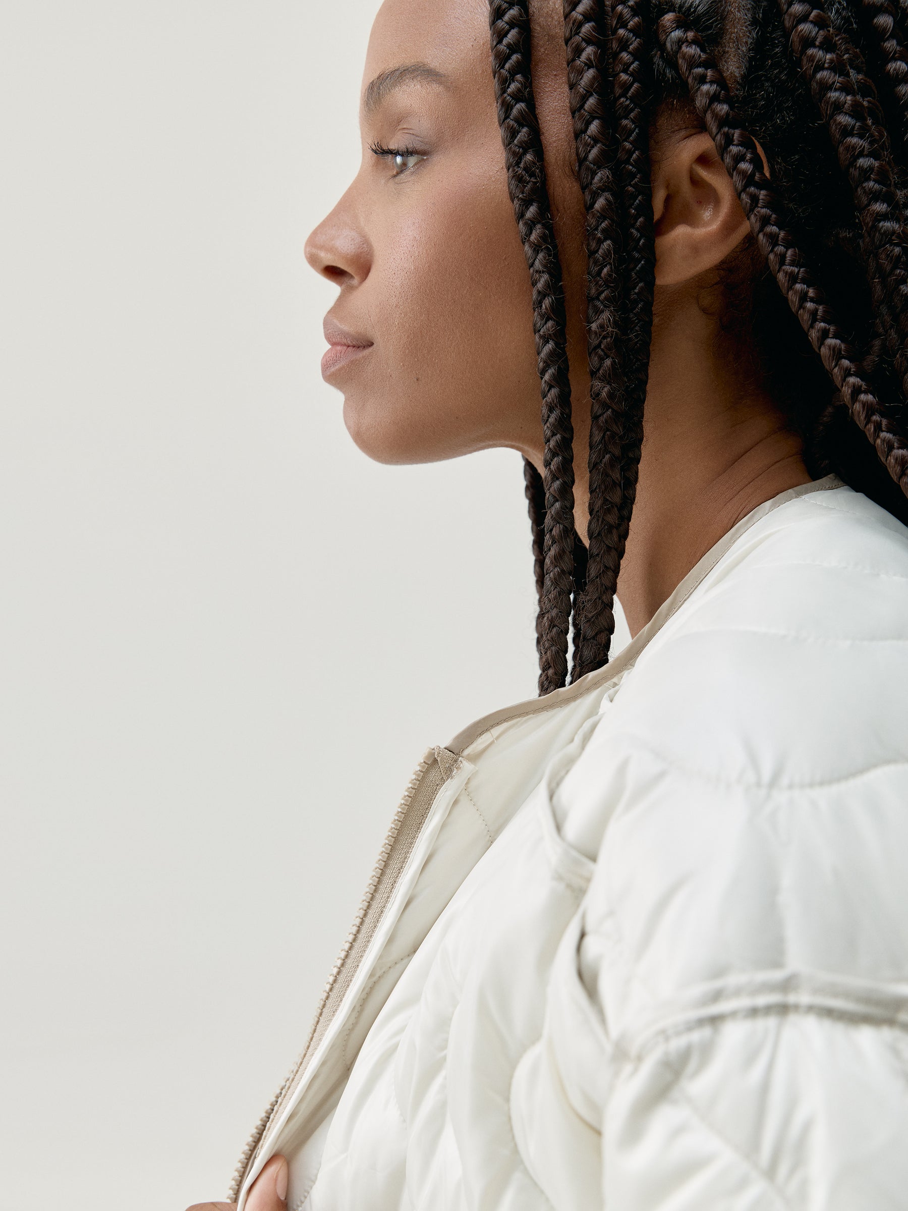 Yasu Jacket in Stick/Winter Ecru