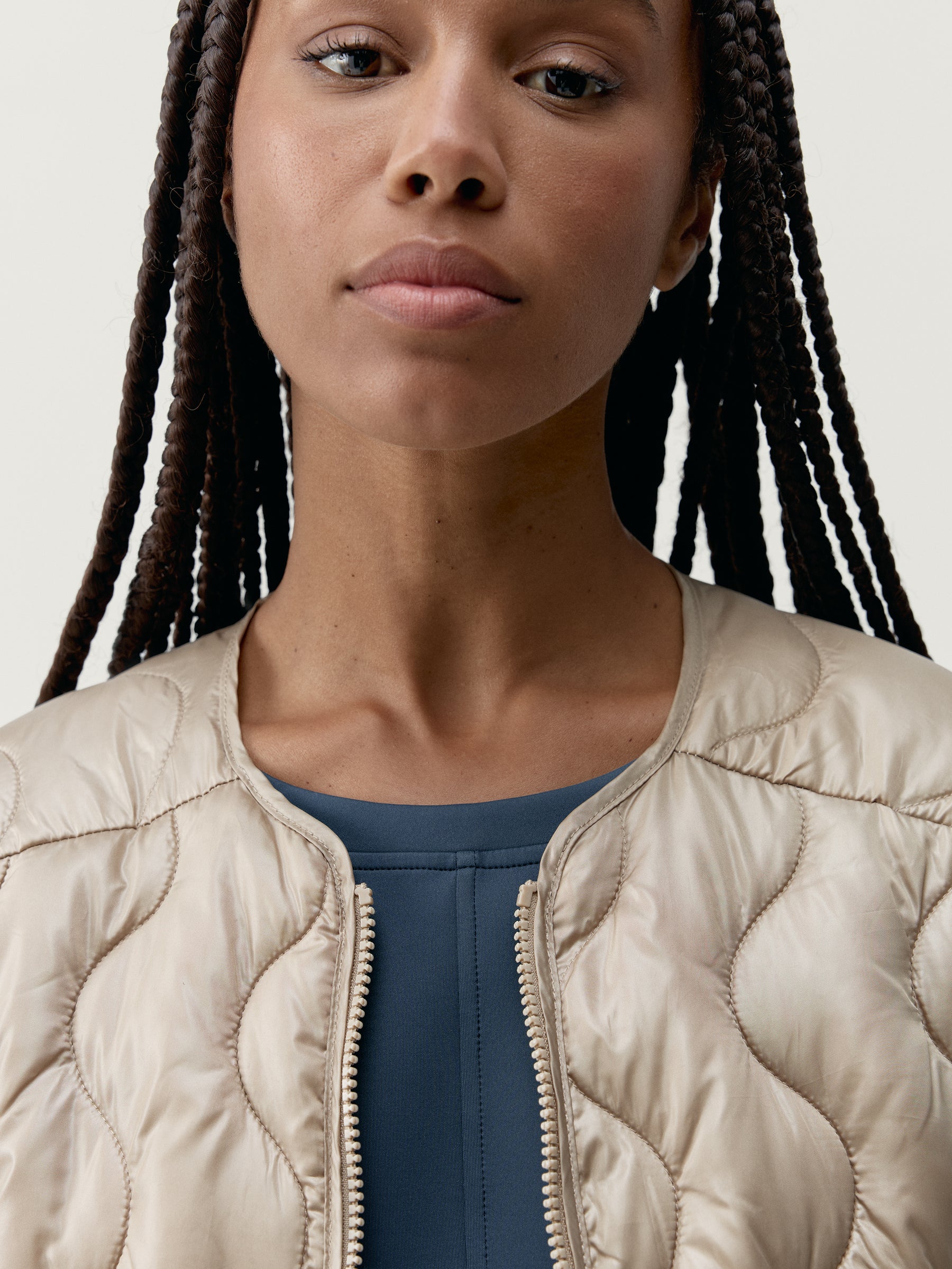 Yasu Jacket in Stick/Winter Ecru