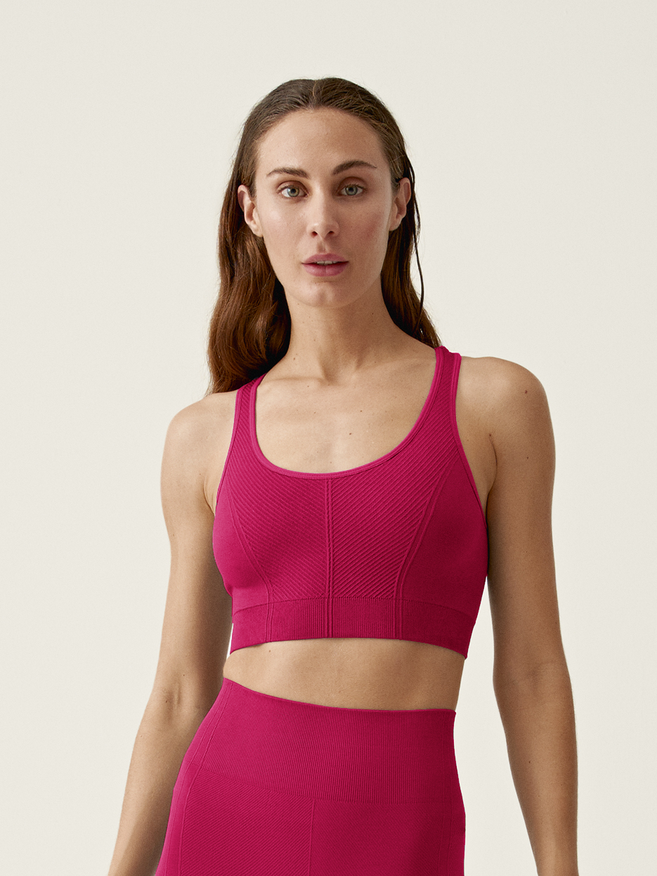 Born living yoga Soma Seamless Sports Bra Green