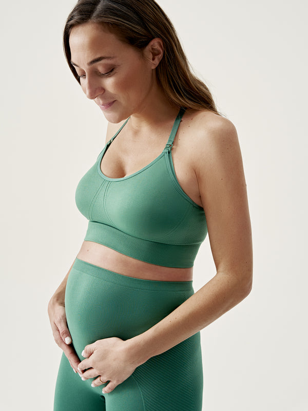 Maternity Top in Spirulina