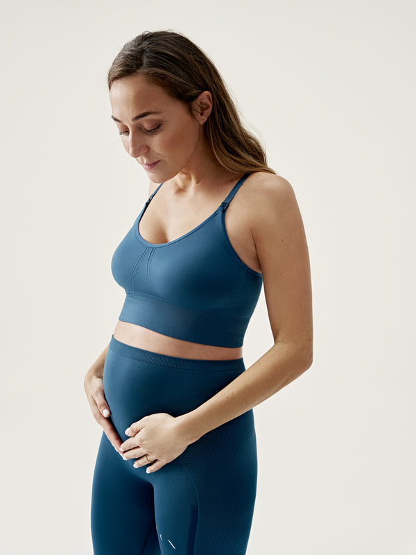 Maternity Top in Deep Blue
