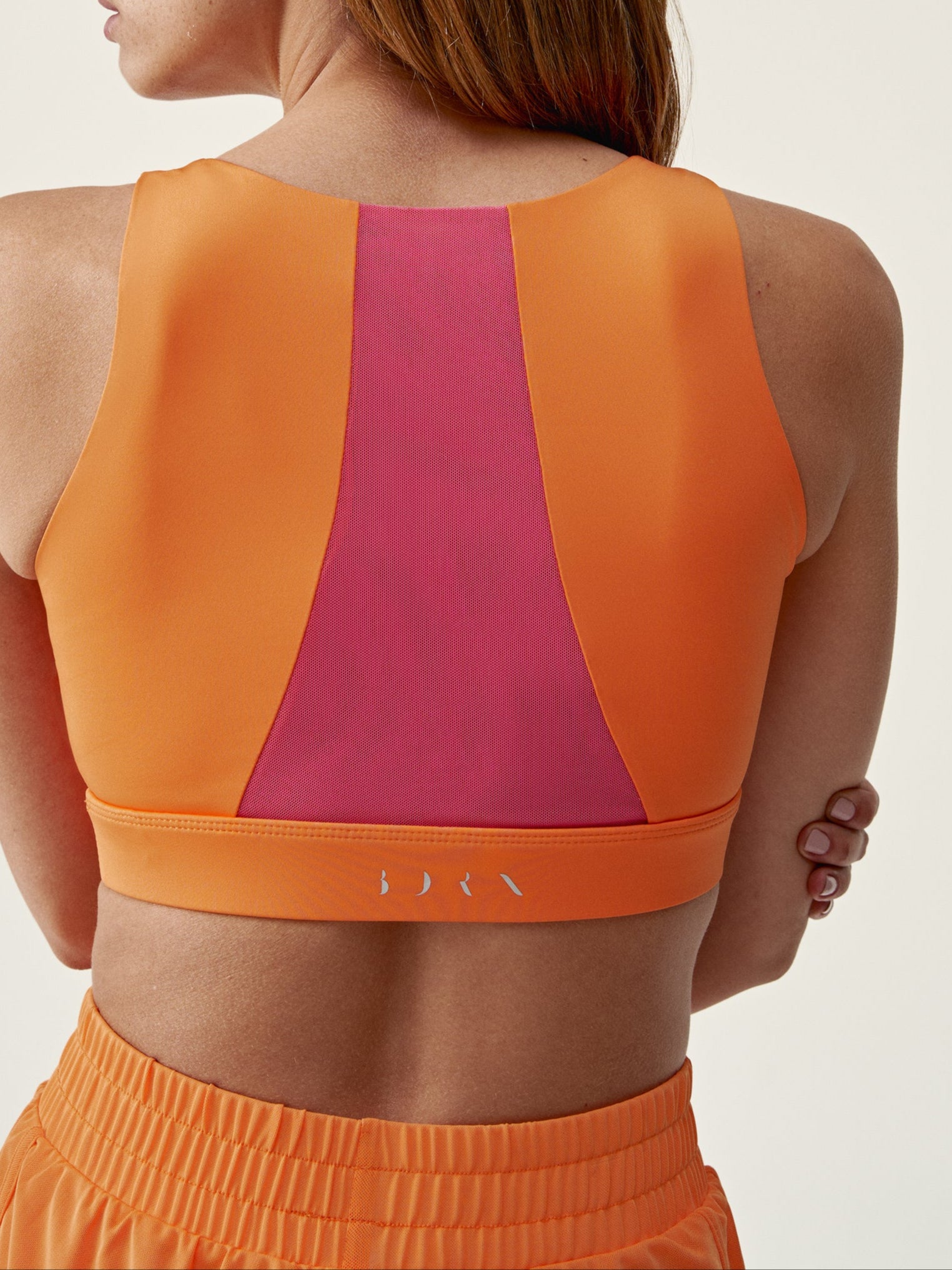 Padma Top in Tangerine/Power Pink